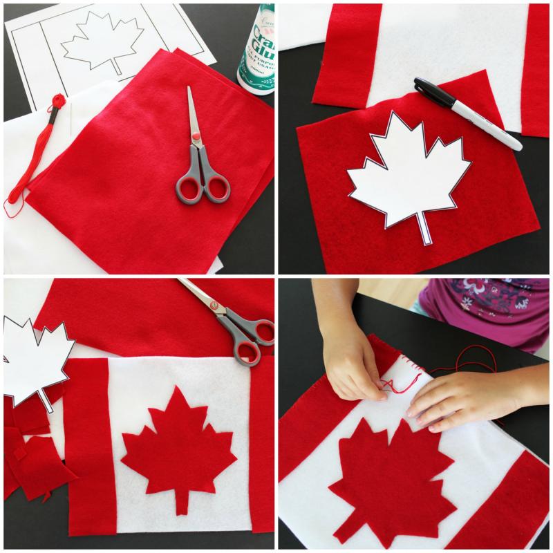 Make a Canada flag pillow for your Maplelea Girl.