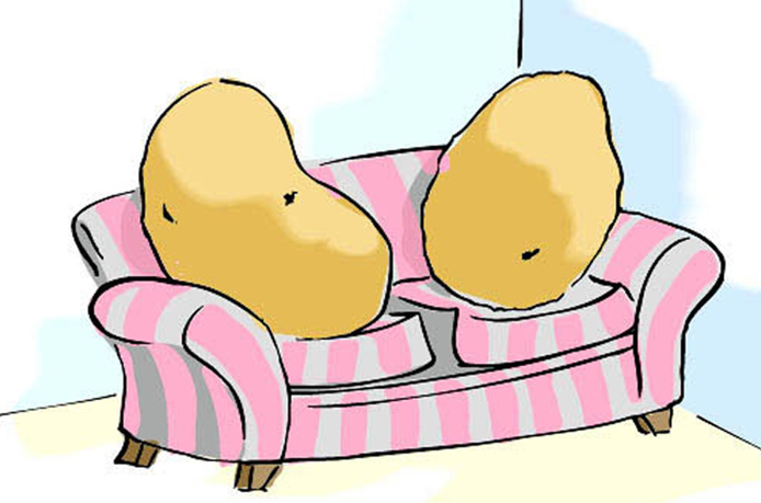 kid couch potato cartoon