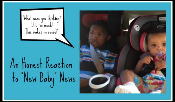 little boy not happy about sibling news