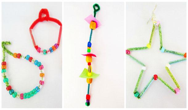 Pipe Cleaner Christmas Ornaments - Easy Crafts For Kids