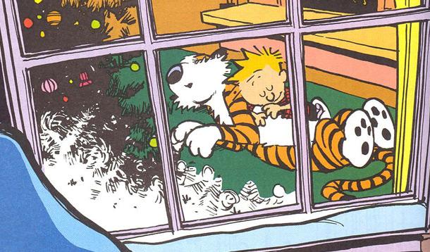 Artist Conjures Calvin & Hobbes in Wicked Holiday Display
