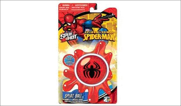 spiderman splat ball