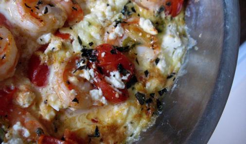 Shrimp and Feta Omelette Recipe